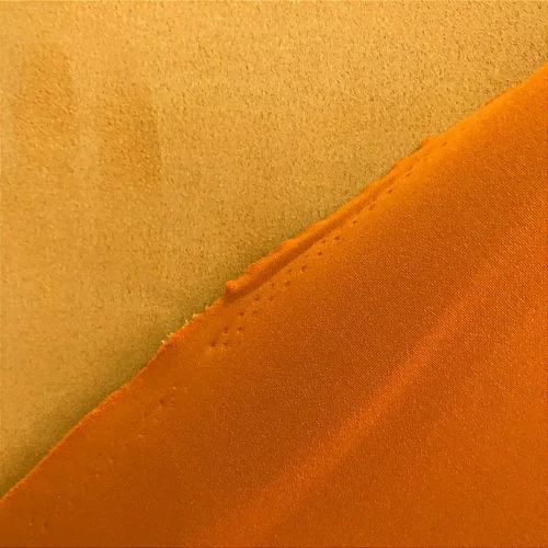 Tecido Suede Scuba - Amarelo - 1,50m de Largura