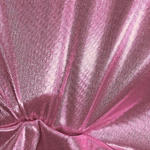 Tecido Lamê - Rosa Claro - 1,50m de Largura