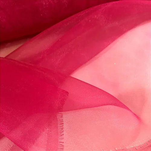 Organza Cristal - Rosa Pink - 1,50m de Largura