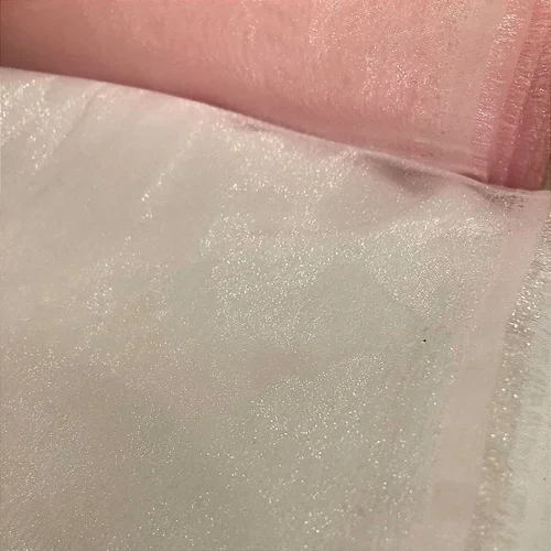 Organza Cristal - Rosa Claro - 1,50m de Largura