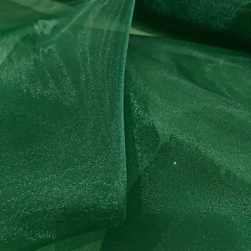 Organza Cristal - Verde Escuro - 1,50m de Largura