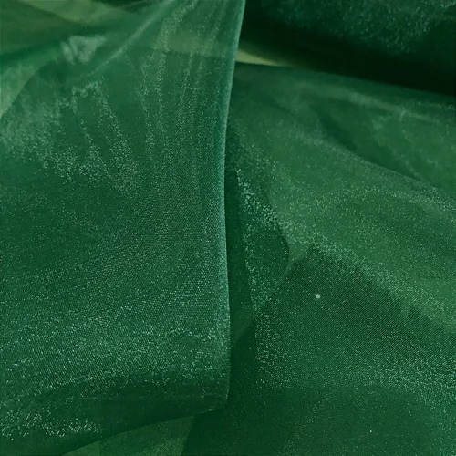Organza Cristal - Verde Escuro - 1,50m de Largura
