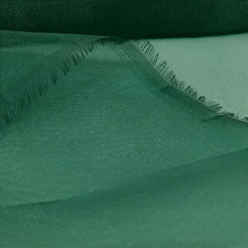 Organza Cristal - Verde Escuro - 1,50m de Largura