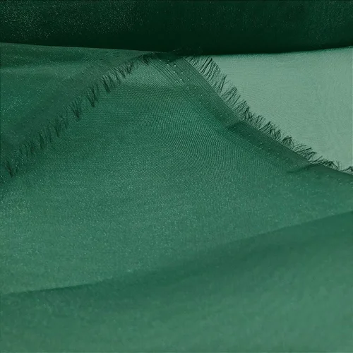 Organza Cristal - Verde Escuro - 1,50m de Largura