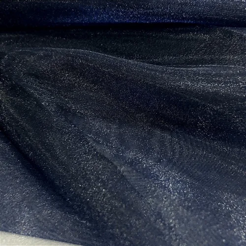 Organza Cristal - Azul Marinho - 1,50m de Largura