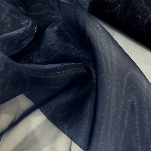 Organza Cristal - Azul Marinho - 1,50m de Largura