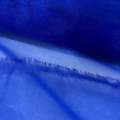 Organza Cristal - Azul Royal - 1,50m de Largura