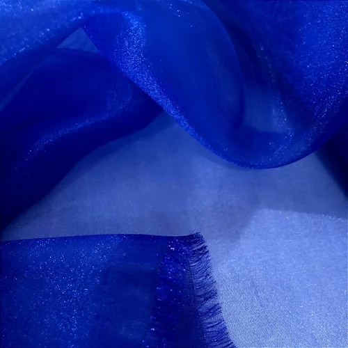 Organza Cristal - Azul Royal - 1,50m de Largura