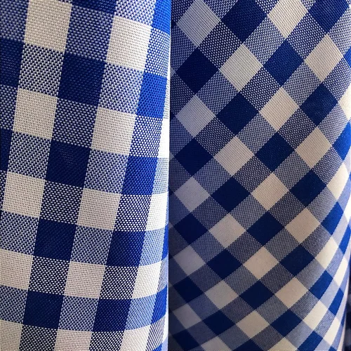 Tecido Oxford Xadrez - Azul Royal