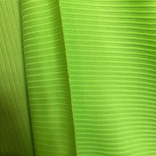 Malha Canelada - Verde Limão - 1,50m de Largura