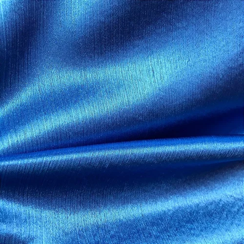 Crepe Yuri Acetinado Texturizado - Azul Turquesa - 1,50m de Largura
