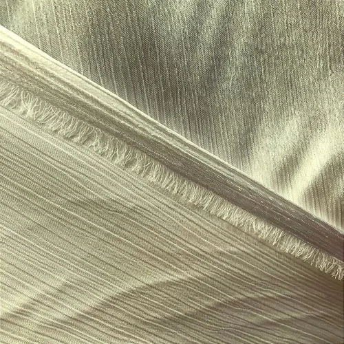 Crepe Yuri Acetinado Texturizado - Off White - 1,50m de Largura