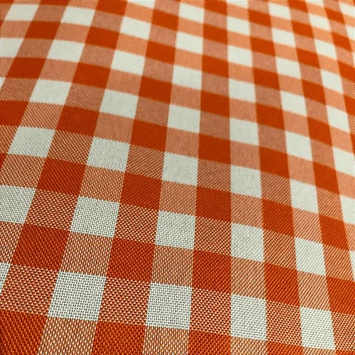 Tecido Oxford Xadrez - Laranja