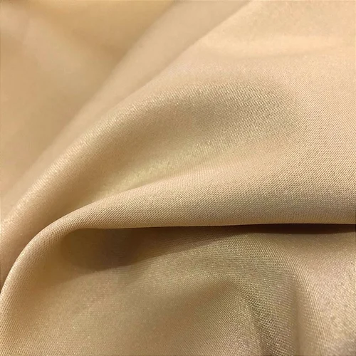 Tecido Prada Acetinado - Bege - 1,50m de Largura