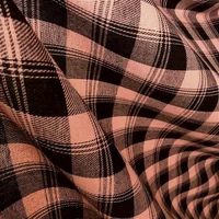 Flanela Xadrez Cachá - Rosa Claro e Preto - imagem 2