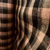 Flanela Xadrez Cachá - Rosa Claro e Preto - imagem 3
