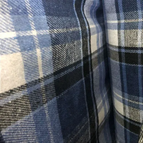 Flanela Xadrez Cachá - Azul, Branco e Preto