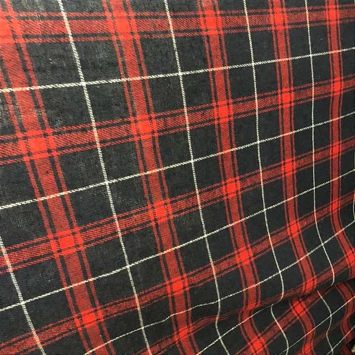 Flanela Xadrez Cachá - Azul Marinho, Vermelho e Branco