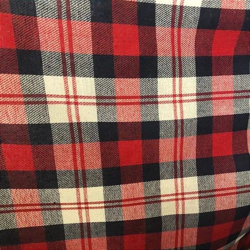 Flanela Xadrez Cachá - Vermelho, Branco e Azul