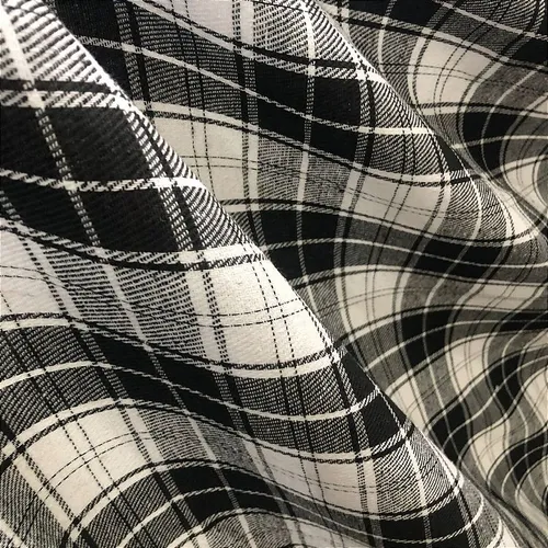 Flanela Xadrez Cachá - Preto e Branco