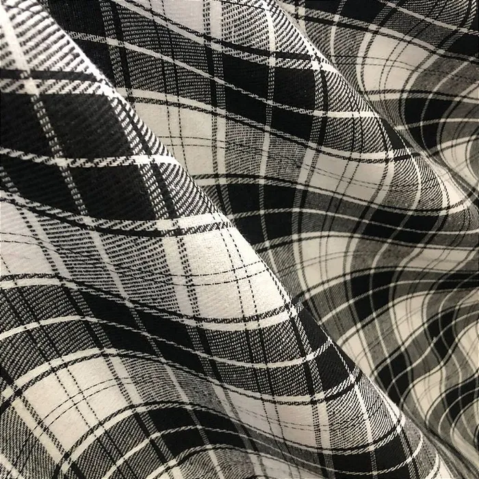 Flanela Xadrez Cachá - Preto e Branco