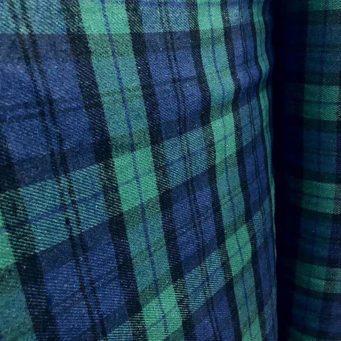 Flanela Xadrez Cachá - Azul, Verde e Preto