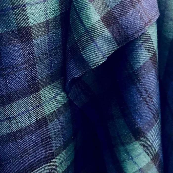 Flanela Xadrez Cachá - Azul, Verde e Preto