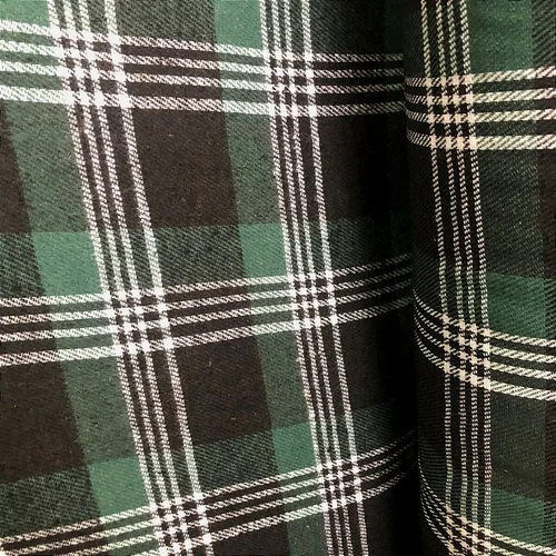 Flanela Xadrez Cachá - Verde, Branco e Preto
