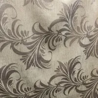 Linho Estampado de Folhagem Cinza - 2,80m de Largura - imagem 4