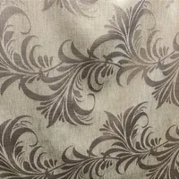 Linho Estampado de Folhagem Cinza - 2,80m de Largura - imagem 4