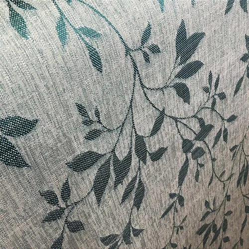 Linho Estampado de Ramagem Azul - 2,80m de Largura