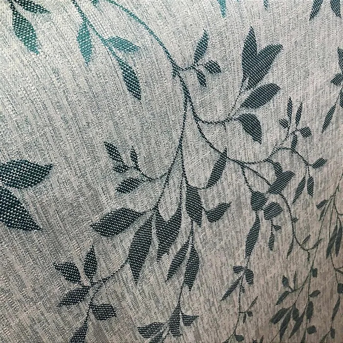 Linho Estampado de Ramagem Azul - 2,80m de Largura