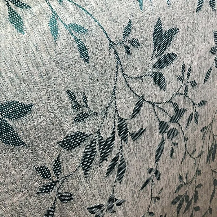Linho Estampado de Ramagem Azul - 2,80m de Largura
