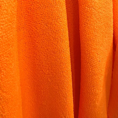 Tecido Atoalhado Felpudo Microfibra - Laranja