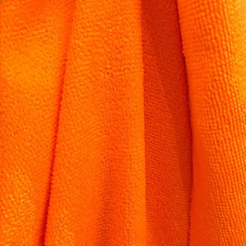 Tecido Atoalhado Felpudo Microfibra - Laranja