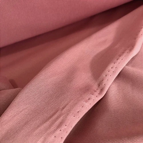 Malha Helanca Light Rosa Chá - 1,80m de Largura