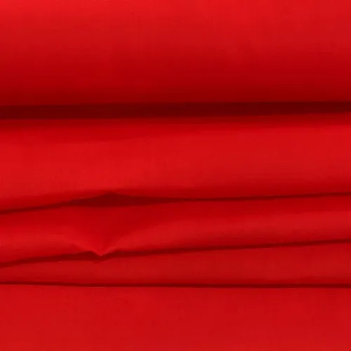 Tecido Tricoline Liso - Vermelho - 1,50m de Largura