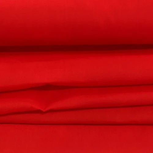 Tecido Tricoline Liso - Vermelho - 1,50m de Largura