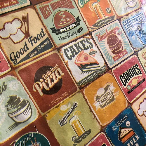 Plástico Térmico Estampado - American Bar Laranja