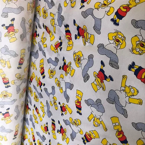Tricoline Estampado Misto - Simpsons