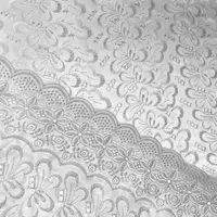 Laise Bordado Austríaco - Borboleta Floral Branco - imagem 1