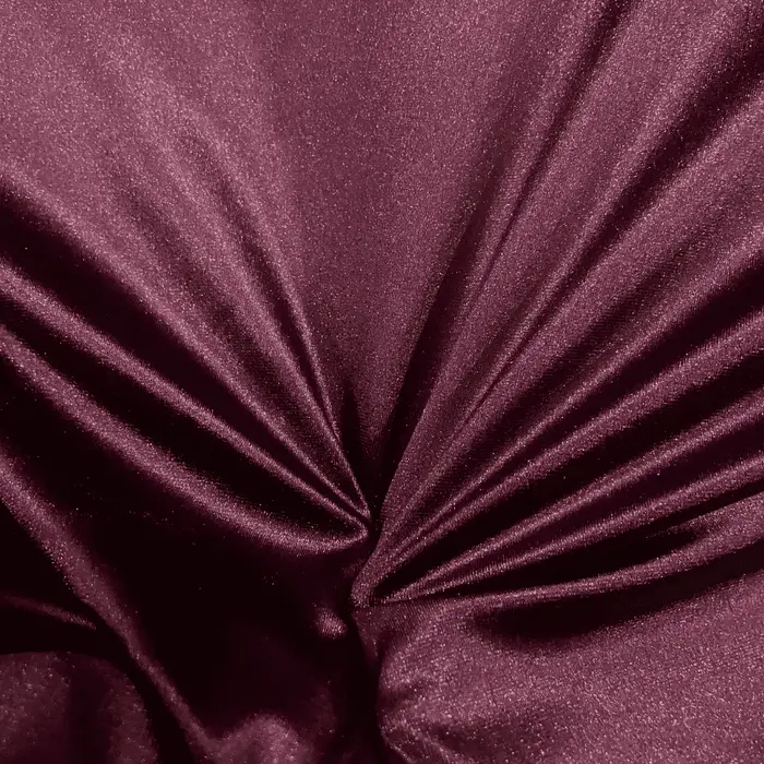 Tecido Veludo Cristal com Elastano - Marsala Escuro