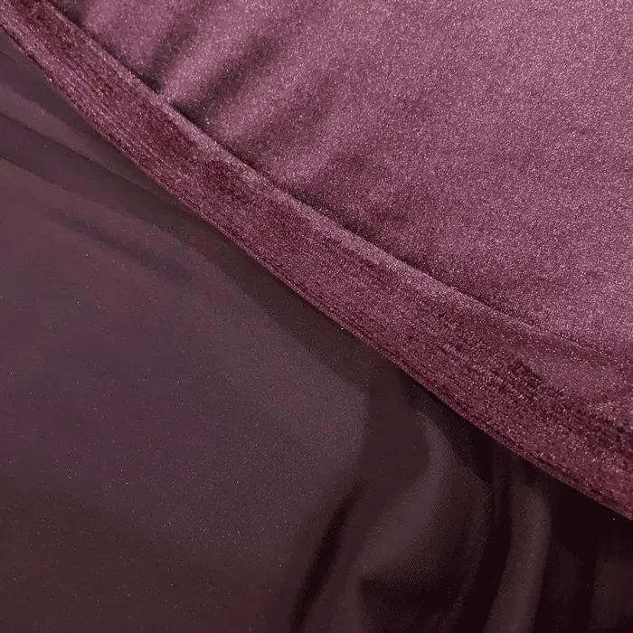 Tecido Veludo Cristal com Elastano - Marsala Escuro