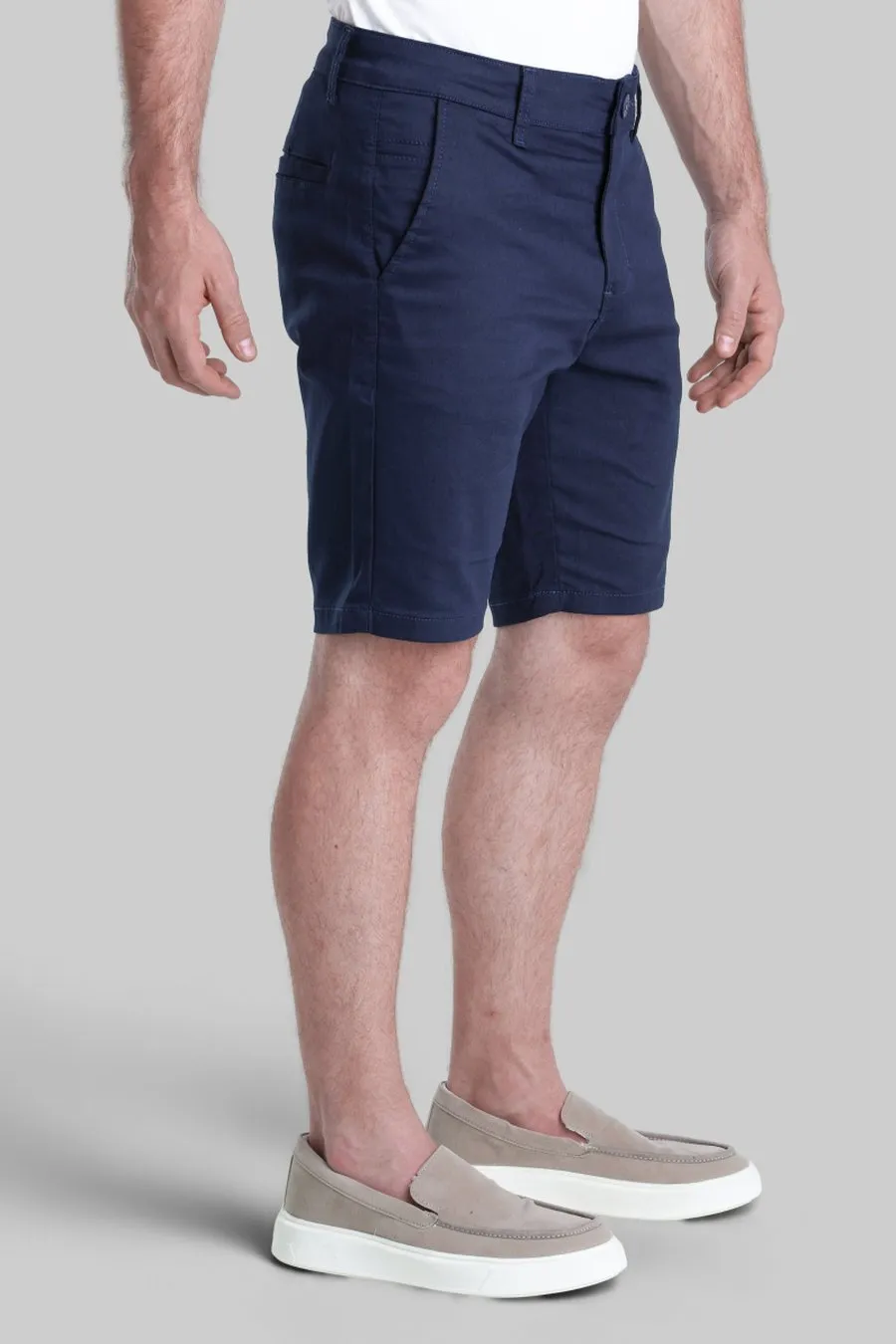 Bermuda Alfaiataria Slim London Azul Marinho
