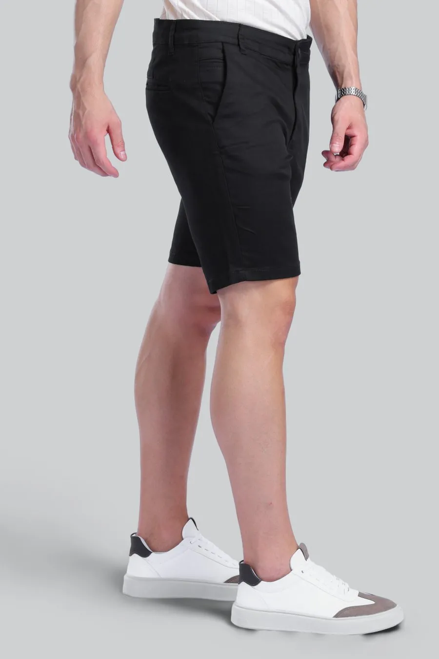Bermuda Alfaiataria Slim London Preta | Traje Urbano