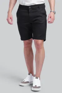 Bermuda Alfaiataria Slim London Preta | Traje Urbano - imagem 1