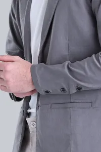 Blazer Mônaco Slim Cinza Chumbo | Traje Urbano - imagem 2