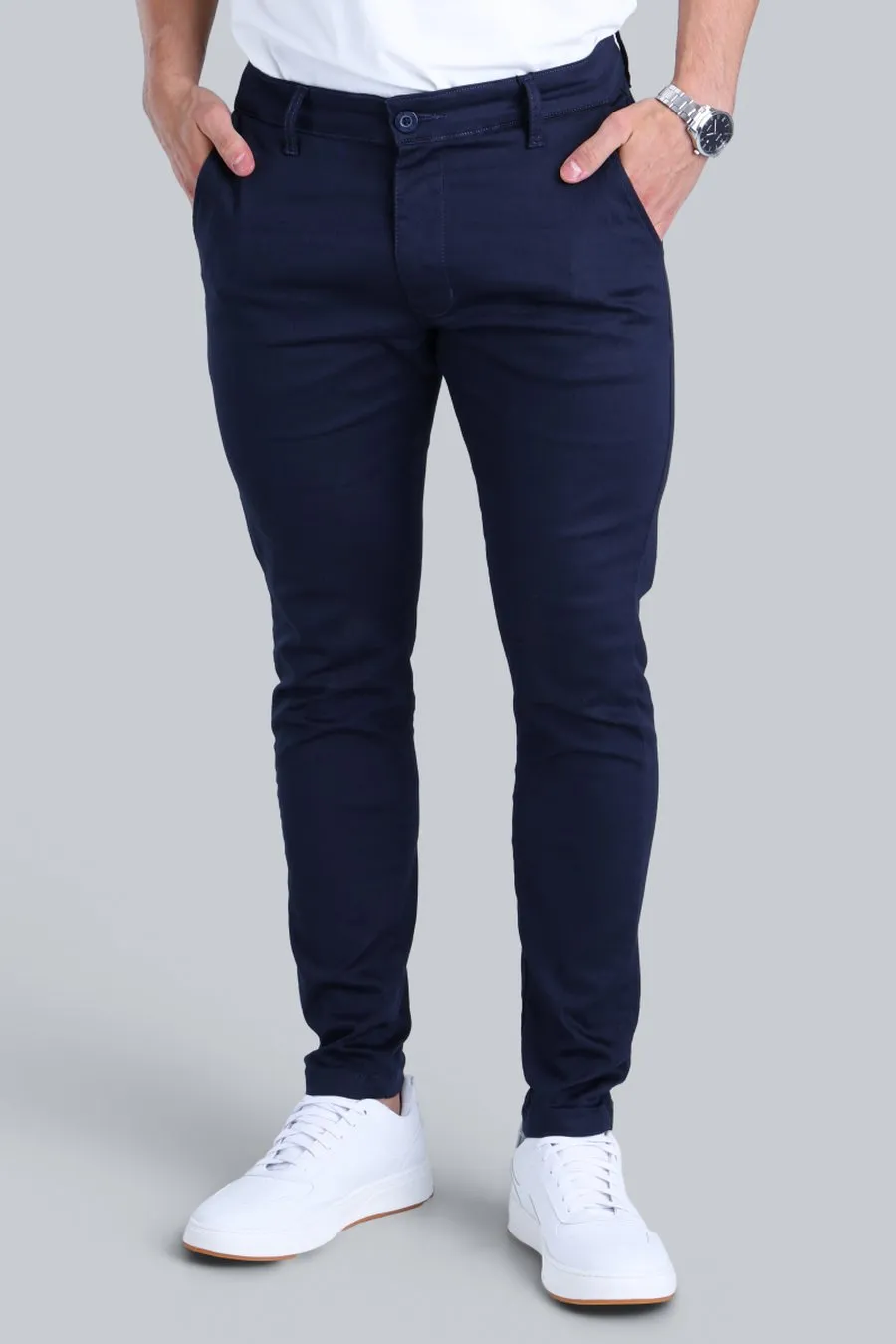 Calça Alfaiataria Skinny Madrid Azul Marinho