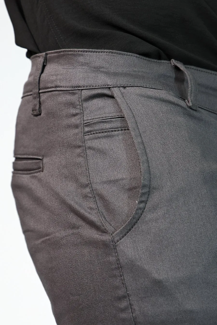 Calça Alfaiataria Skinny Madrid Cinza Chumbo