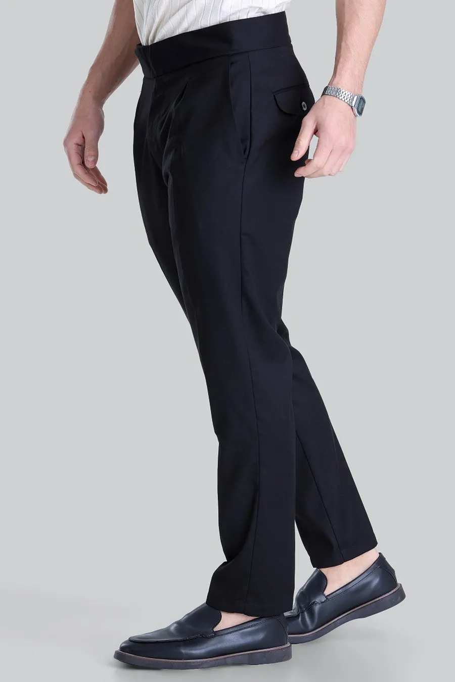 Calça Alfaiataria Provenza Slim Preta | Traje Urbano